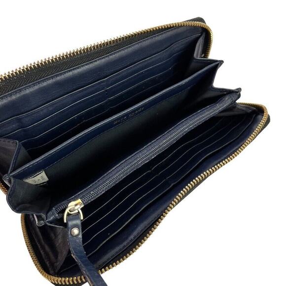 Kate Spade New York Womens Navy Blue Wilson Road Zip Around Wallet Coin Purse - Picture 15 of 16